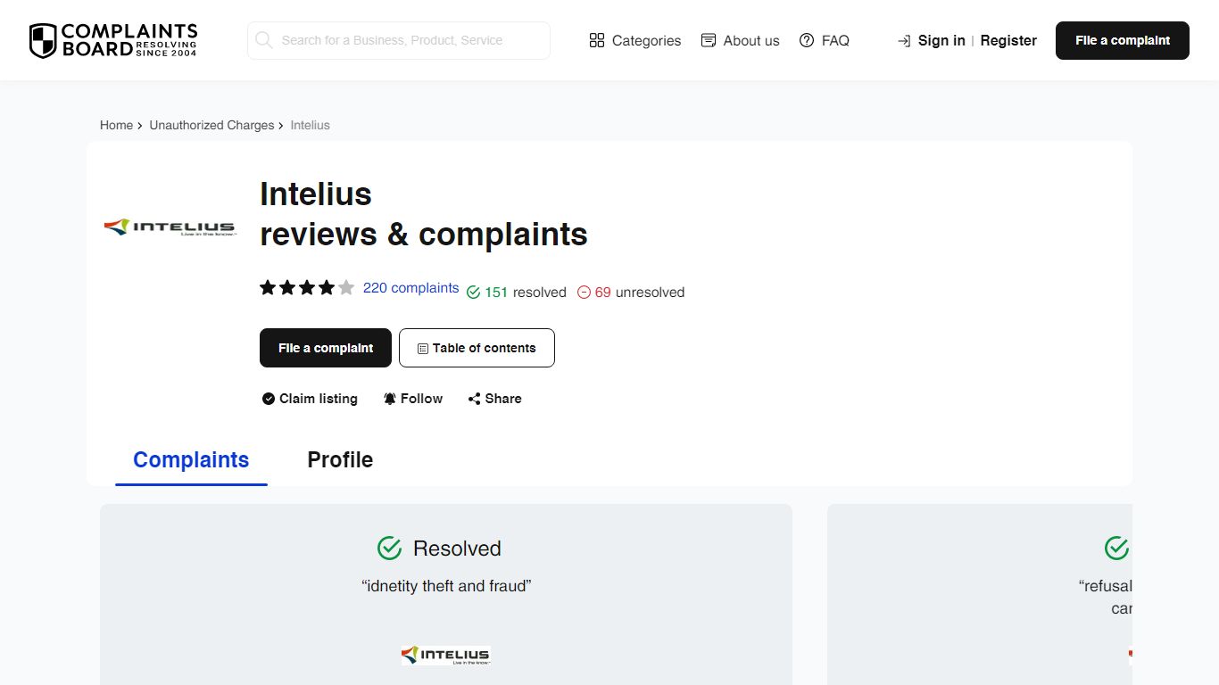 Intelius: Reviews, Complaints, Customer Claims